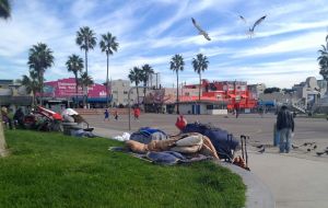 Venice beach homeless